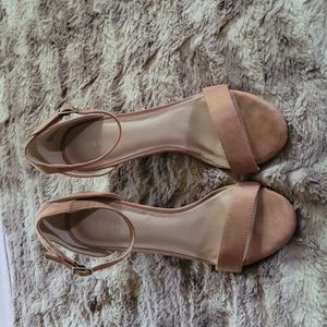 Madden Girl size 8, wedge heels - Light Tan.